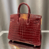 Hermès Birkin Bag Red Crocodile 9.8 Inches