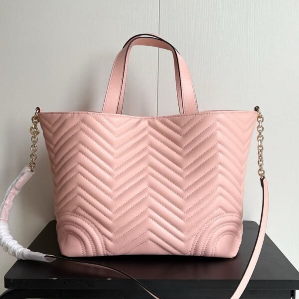 Gucci Betty Medium Tote Bag Pale Pink Matelasse 11 Inches 847387 Aafa1 6823