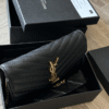 Saint Laurent Matelassé Envelope Bag Black 8.7 Inches