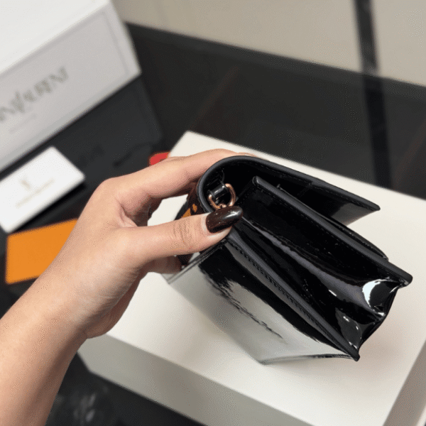 Saint Laurent Envelope Woc Black Bag 8.7 Inches