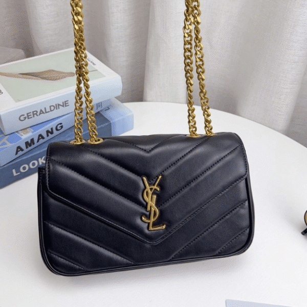 Saint Laurent Loulou Bag Black Quilted 10.6 Inches 801437AAEAX1000