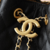 5-4.png Chanel 25 Small Handbag Grained And Gold Tone Metal Black 10.2 Inches As5293 B20304 94305