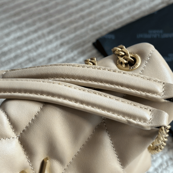 Saint Laurent Loulou Puffer Mini Bag Nude 9 Inches 5774761El072721
