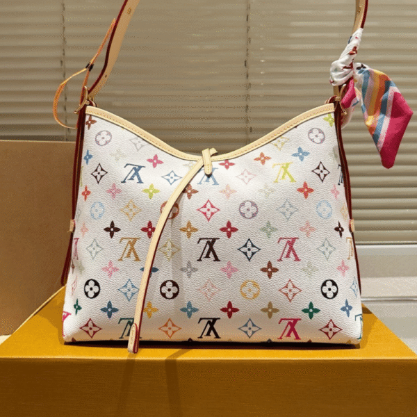 Louis Vuitton Carryall Multicolor White 11.4 Inches M13661