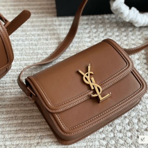 Saint Laurent Solferino Satchel Bag Tan 9 Inches