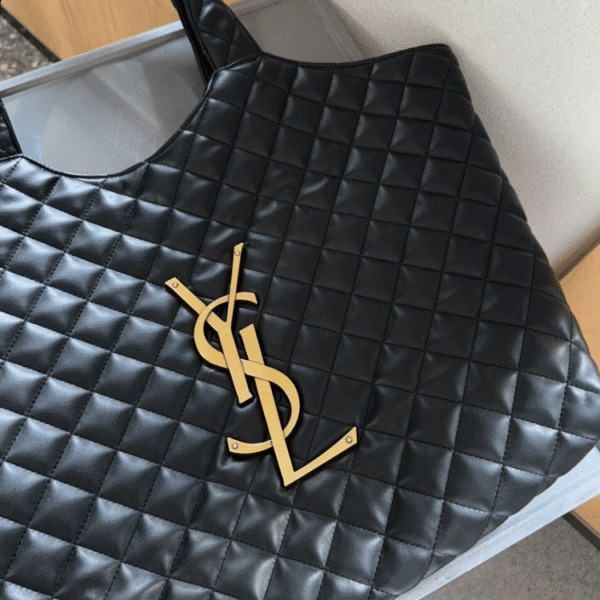 Saint Laurent Icare Maxi Shopping Bag Black 13.8 Inches 698651Aaang1000