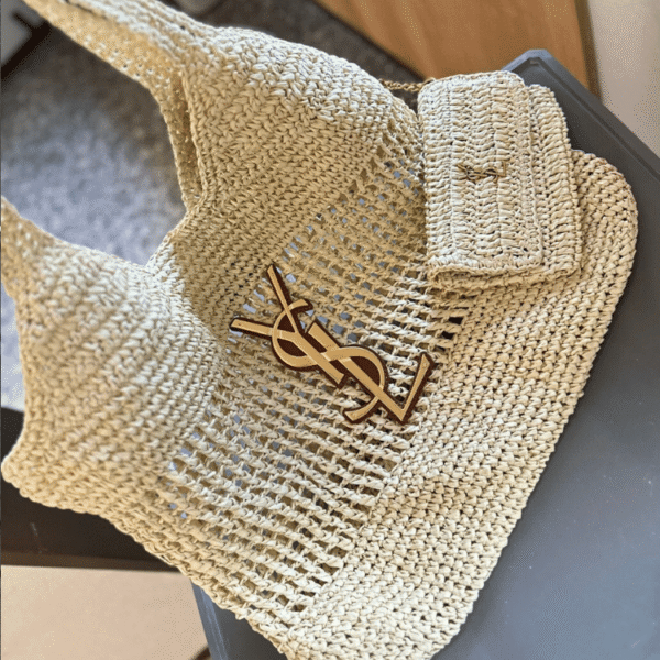 5-421 Include (Express shipping) – Saint Laurent Icare Maxi Raffia Tote Bag 14.2 Inches 772191Gaaek2063
