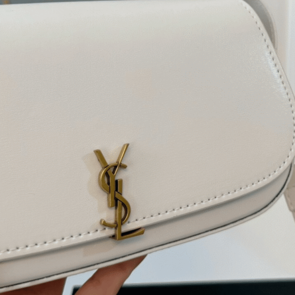 Saint Laurent Voltaire Shoulder Bag Mini White 8.3 Inches