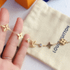 Louis Vuitton Monogram Flower Charm Bracelet Gold-Tone
