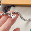 Louis Vuitton Lv Charm Bead Bracelet Silver-Tone