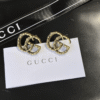 Gucci Interlocking G Small Hoop Earrings Gold-Tone