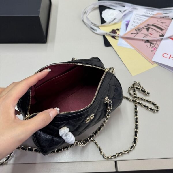 Chanel Bowling Bag Black 7.4 Inches AS1897 B03795 94305