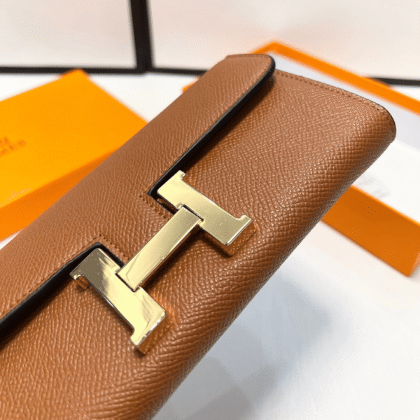 Hermès Constance Long Wallet Brown 7.5 Inches