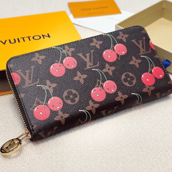 Louis Vuitton Zippy Wallet Murakami Cherry 7.5 Inches