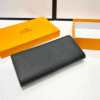 5-475 Hermès Constance Long Wallet Black 7.5 Inches