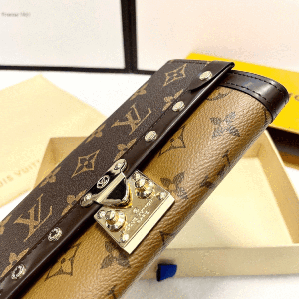 Louis Vuitton Trunk Long Wallet Monogram Brown 7.5 Inches