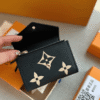 Louis Vuitton Victorine Wallet Bicolor Black/Beige 4.7 Inches M80969