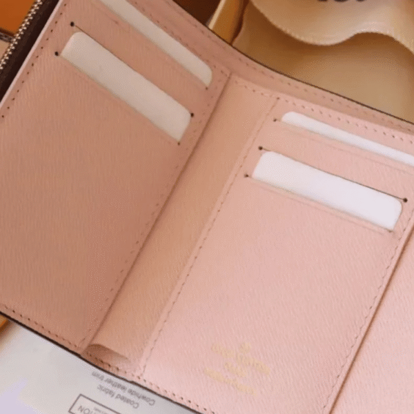 Louis Vuitton Victorine Wallet Monogram Rose Ballerine 4.7 Inches M62360