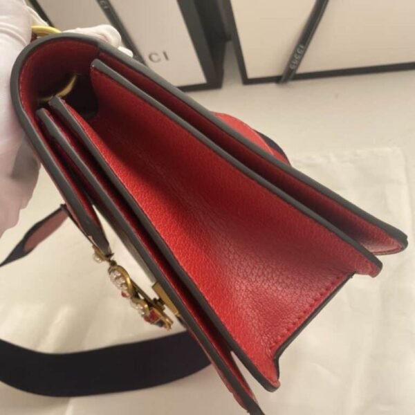 Gucci Queen Margaret Gg Small Top Handle Bag Red 10 Inches 476541 9L6ST 8540