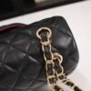 Chanel Classic Flap Black Gold Hardware 9.8 Inches