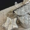 5-75 Chanel Mini Flap Bag Star Coin Purse Silver 9.4 Inches AS4648 B14873 Nt666