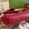 Gucci Gg Marmont Small Matelassé Shoulder Bag Burgundy 8.7 Inches