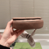 Gucci Gg Marmont Saddle Bag Nude 7.9 Inches