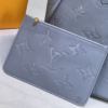 Louis Vuitton Neverfull MM Monogram Empreinte Blue 12.2 Inches M46482