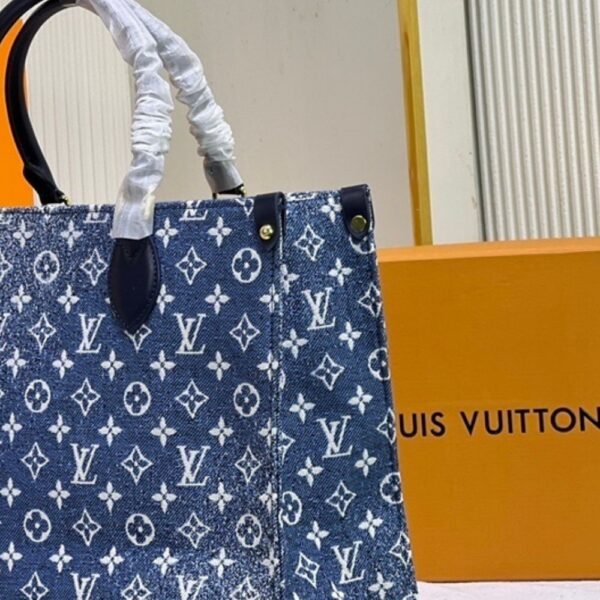 51-1.jpg Louis Vuitton Onthego MM Denim Blue 14.0 Inches M59608