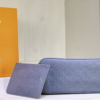Louis Vuitton Neverfull MM Monogram Empreinte Blue 12.2 Inches M46482