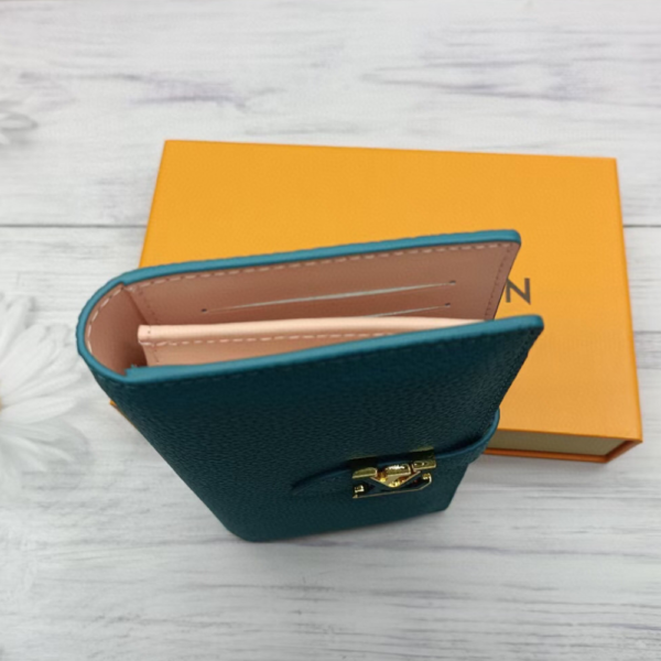 Louis Vuitton Vertical Wallet Colvert Blue 7.5 Inches M81499