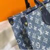 52-1.jpg Louis Vuitton Onthego MM Denim Blue 14.0 Inches M59608