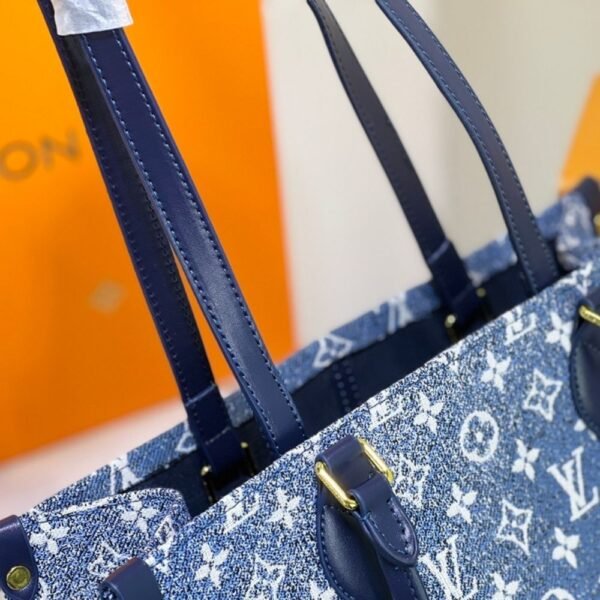 55-1.jpg Louis Vuitton Onthego MM Denim Blue 14.0 Inches M59608