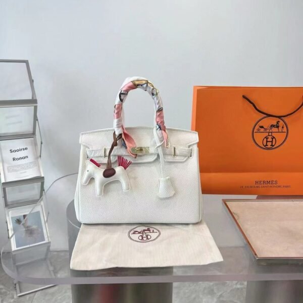 59-1.jpg Hermes Birkin 25 Gold Hardware Epsom White 25Cm
