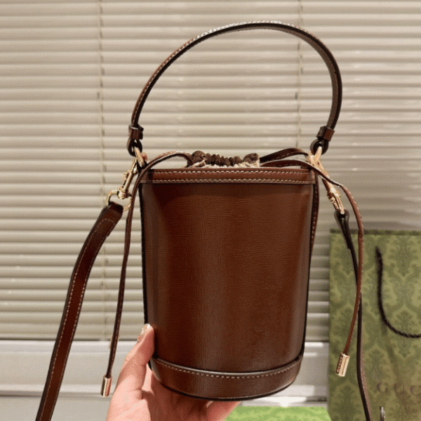 Gucci Ophidia Mini Bucket Bag Brown 4.5 Inches 760201 AACP4 2342