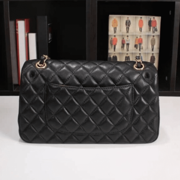 Chanel Classic Handbag Black 9.8 Inches