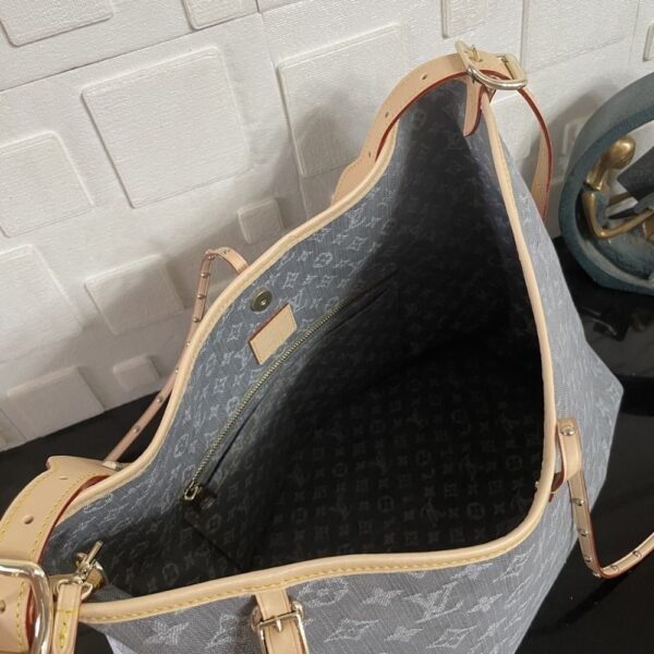 [Premium Quality] – Louis Vuitton Carryall MM Washed Gray Denim 15.3 Inches M13289
