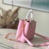 6-119 Louis Vuitton Mini Capucines Rose Chamallow Pink 7.9 Inches M22375