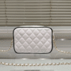 Chanel Camera Bag Mini White 7.1 Inches