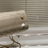 Chanel Vintage Style Shopping Bag Khaki 13.8 Inches