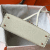 Hermès Kelly Mini II Bag Off-White/White 7.5 Inches
