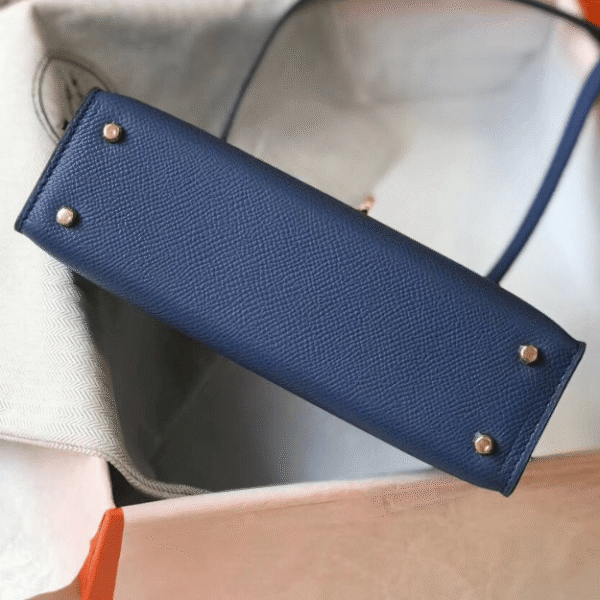 Hermès Kelly Mini II Bag Blue 7.5 Inches