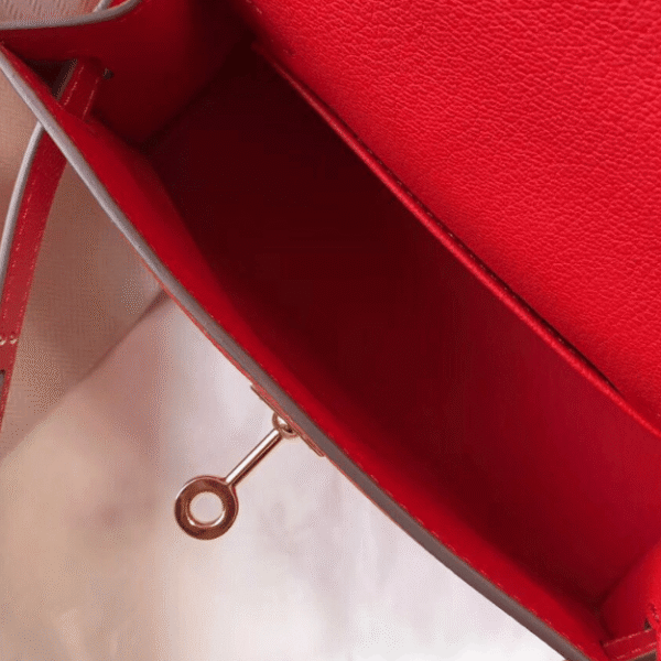 Hermès Kelly Mini II Bag Red 7.5 Inches
