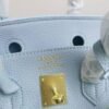 Hermes Birkin 35 Togo Leather Gold Hardware Blue 13.7 Inches