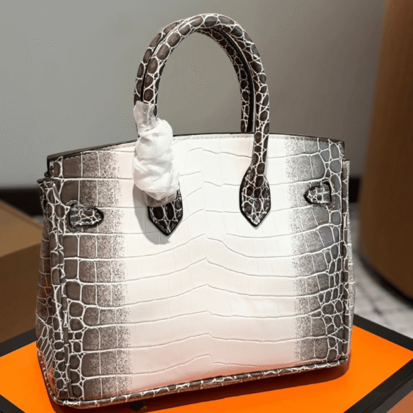 6-177.png Hermès Birkin Bag 25 White Crocodile Pattern 10.2 Inches