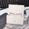 Saint Laurent Kate Medium Tassel In Crocodile White 9.4 Inches