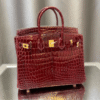 Hermès Birkin Bag Red Crocodile 9.8 Inches