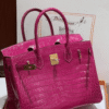 Hermès Birkin Bag Fuchsia Crocodile 11.8 Inches