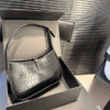 Saint Laurent Le 5 À 7 Hobo Bag Black Croc 9.4 Inches 657228DZESW1062