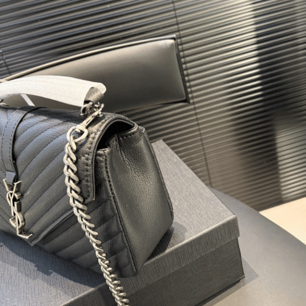 Saint Laurent Loulou Puffer Mini Bag Black 7.9 Inches